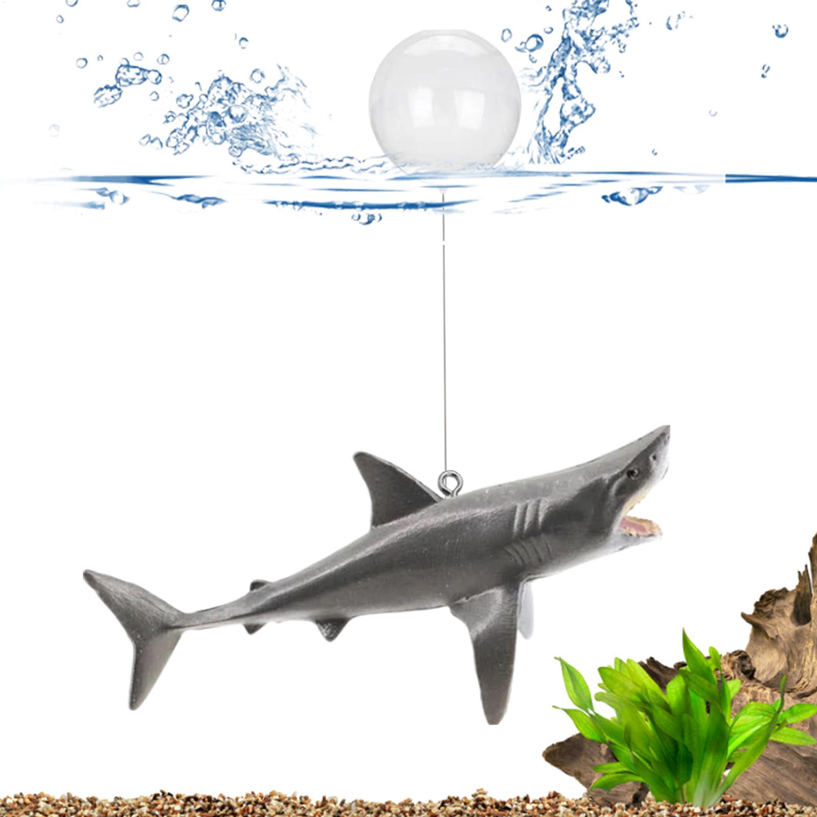 Aquarium Fish Shark - Floating Shark Aquarium Landscape Decoration With