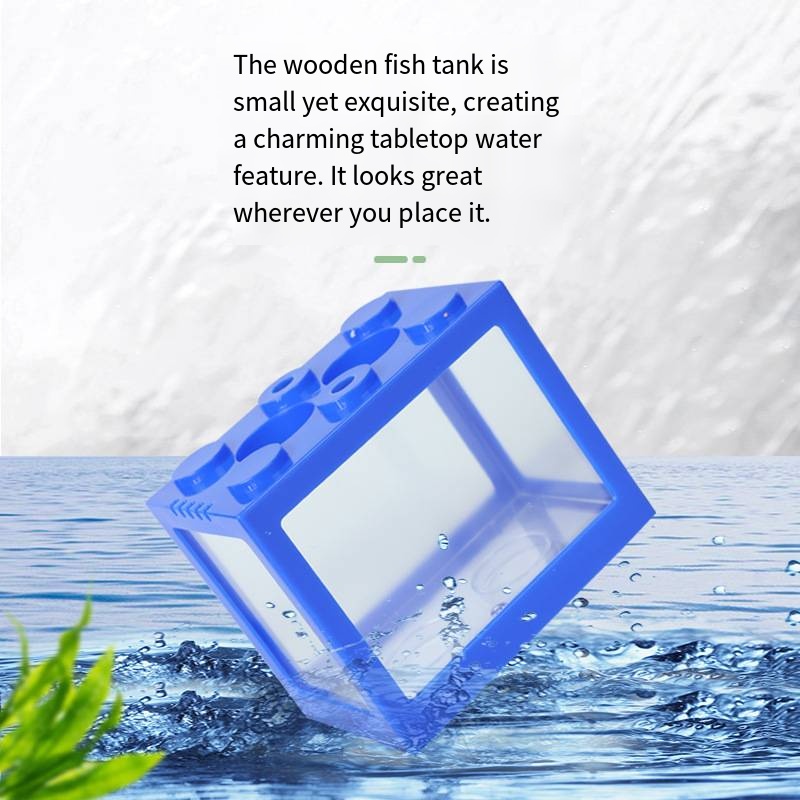 Novelty Block‑Shaped Mini Aqua - огляд і ціна Aquarium Fish Pot