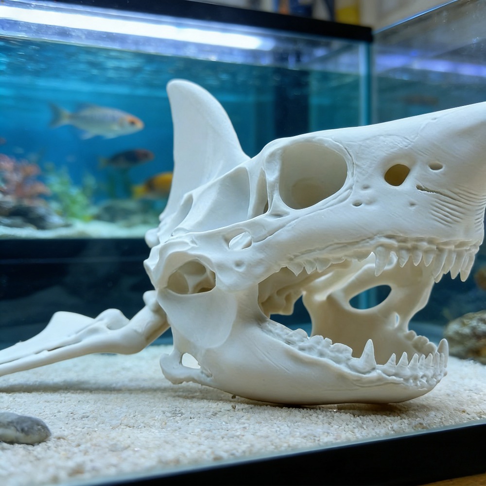 3D Printing Shark Skull Skelet - огляд і ціна Aquarium Fish Shark