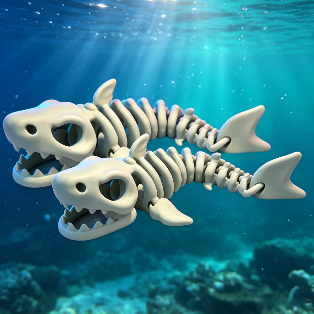 Shark Skeleton Aquarium Decor  - огляд і ціна Aquarium Fish Shark