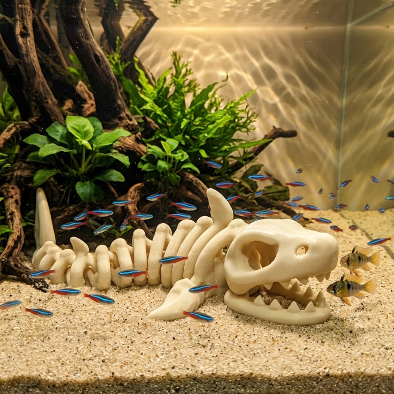 17cm Shark Skeleton Aquarium D - огляд і ціна Aquarium Fish Shark