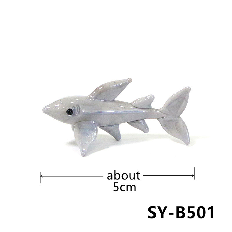 Handmade Mini Glass Shark Figu - огляд і ціна Aquarium Fish Shark