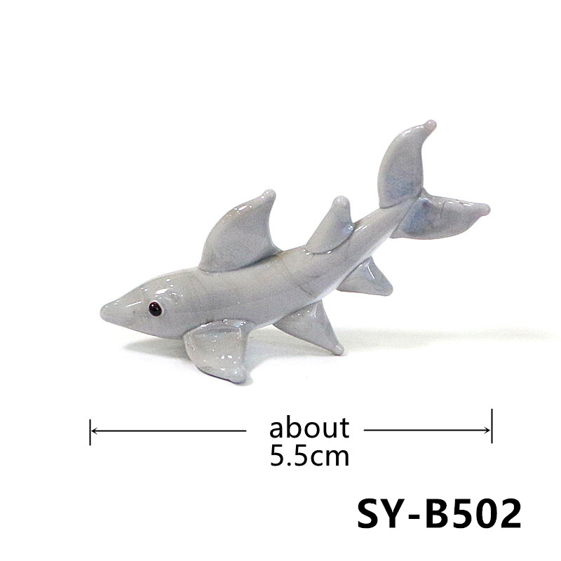 Handmade Mini Glass Shark Figu - огляд і ціна Aquarium Fish Shark