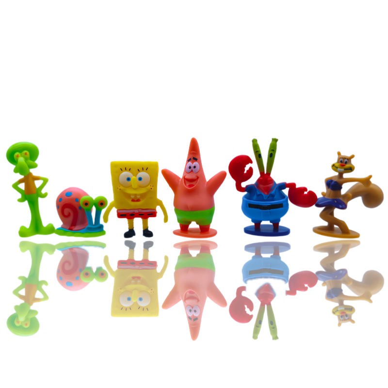 6pcs SpongeBob Fish Tank Decor - огляд і ціна Aquarium Fish Breeding
