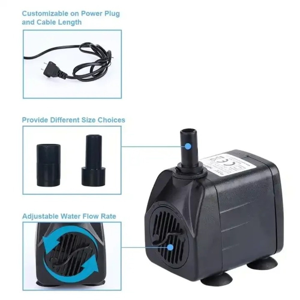 Black Submersible Water Pump S - огляд і ціна Aquarium Fish Care