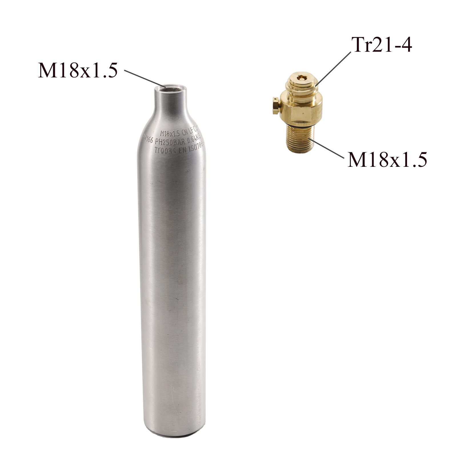 0.6L 0.64KG Empty Co2 Gas Cyli - огляд і ціна Aquarium Fish Shark
