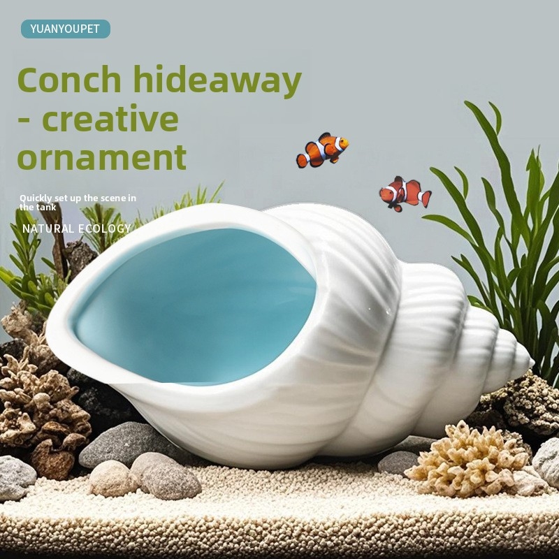 Ceramic Fish and Shrimp Hideou - огляд і ціна Aquarium Fish Parrot