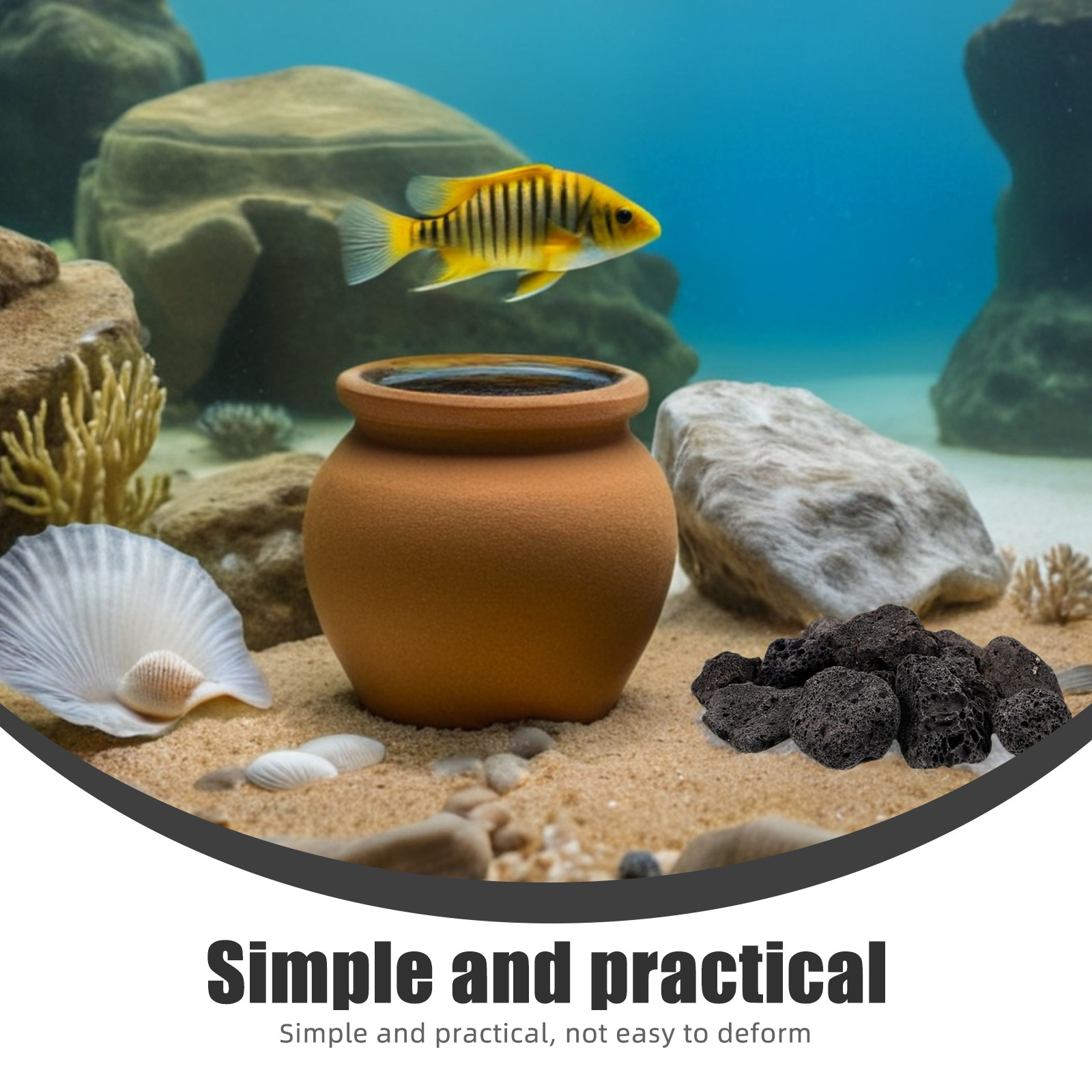1Pack Natural Volcanic Stones  - огляд і ціна Aquarium Fish Accessories