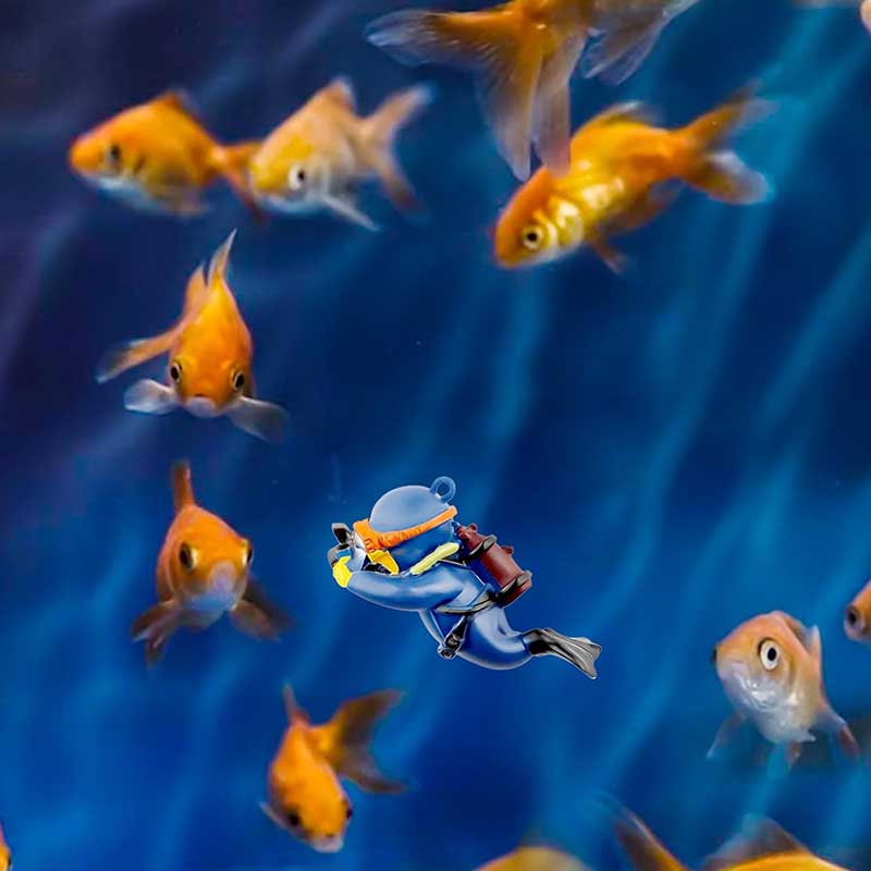 Lovely Diver Fish Tank Ornamen - огляд і ціна Aquarium Fish Ball