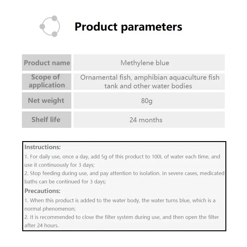 Methylene Blue Ornamental Fish - огляд і ціна Aquarium Fish Parrot