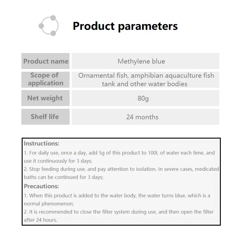 Methylene Blue Ornamental Fish - огляд і ціна Aquarium Fish Parrot