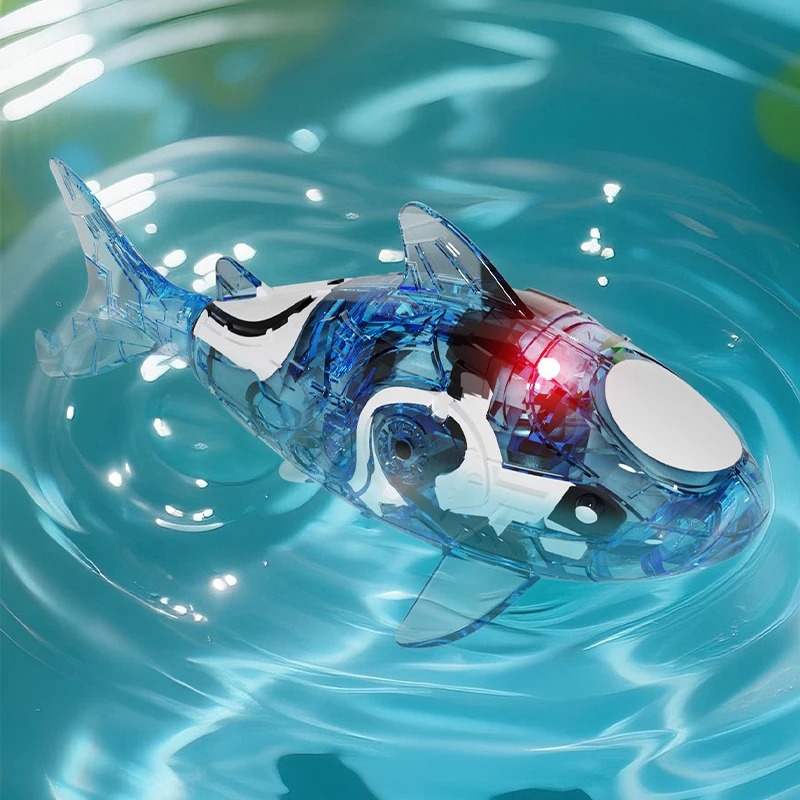 Electric Pet Shark Toy, Sensor - огляд і ціна Aquarium Fish Shark
